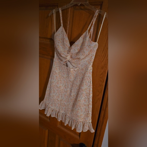 Mable Floral Cutout Spaghetti Strap Mini Dress - Picture 8 of 16